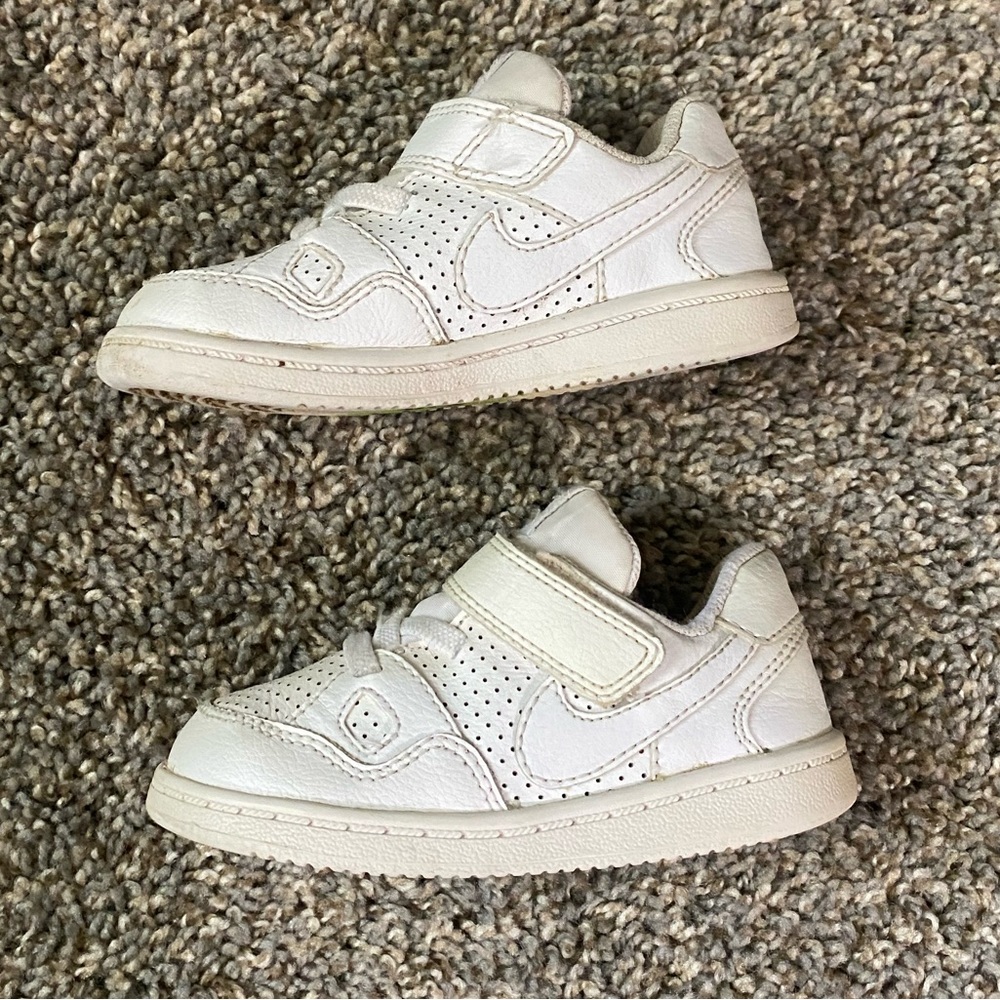 Nike son of force baby sneaker shoes white Velcro AF1 size 7c